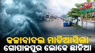 କଳାବାଦଲ ମାଡିଆସିଲା ଗୋପାଳପୁର ଲୋକେ ଛାନିଆ I Gopalpur Residents Terrified as Severe Dust Storm Strikes