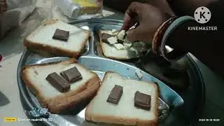 Mamali making chocolate sandwich 🥪