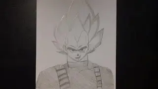 How to draw Vegeta step by step easy | Easy drawing tutorial for beginners