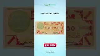 1915 Mexico 1 Peso banknote