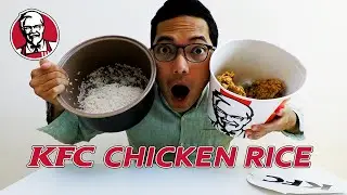 KFC Japanese Chicken Rice! Cooking KFC  Chicken in Rice Cooker!! Is It Good?