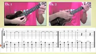 Lightly Row / German (Ukulele Duet) [TAB]