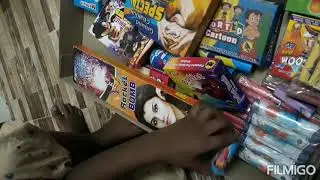 My son's Diwali fireworks box opening 🎆🎇✨