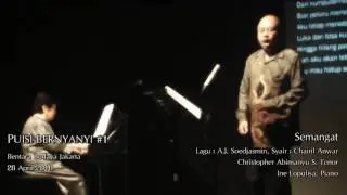 semangat - Christopher Abimanyu S, Tenor - Ine Lopulisa, Piano