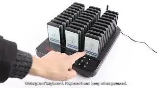 Restaurant Wireless Guest Paging System 30 Beepers Queuing Calling Pagers