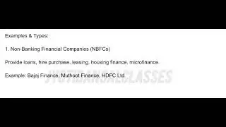 Financial institutions brief introduction, type and other notes Financial literacy #notes #youtube 
