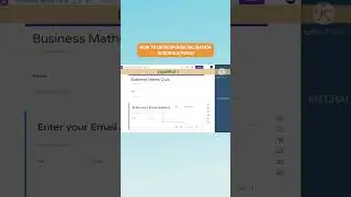 RESPONSE VALIDATION IN GOOGLE FORM l GOOGLE FORM TIPS