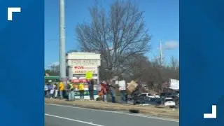 ICE protest in East Cobb
