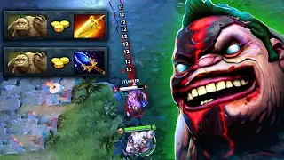 Мега урон от огня Pudge🔥🔥31 убийство босса Radiance + Scepter Rampage🔥🔥