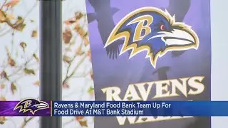 Ravens and Maryland Food Bank team up for food drive at M&T Bank Stadium