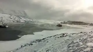 Arctic sea smoke in Nuuk