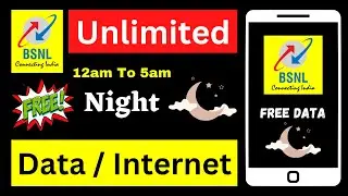 BSNL Free Night Data | BSNL Night Free Data | BSNL Night Data Plan | BSNL Night Data Pack