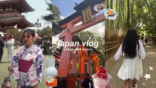 JAPAN VLOG🍥⋆˚ ༘ tokyo & kyoto, kimonos, asakusa, good eats, akihabara, fushimi inari + arashiyama