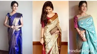 सारी की डिजाइन 2021 Latest Saree back designs 2021 / Saree neck Design / Saree sleeves Design