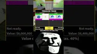 When You Trade Your KITSUNE FRUIT In Blox Fruits! 😱 #shorts #roblox #trollface