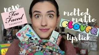 NEW Too Faced Melted Clover Lipstick | Lip Swatch + Melted Matte Swatch Comparisons!