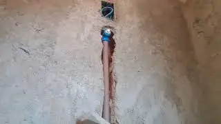 tubo de hidráulica não pode ser esforçado na parede  com o tempo da vazamento