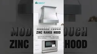 Modern Touch- Fobest Custom Zinc Range Hood #rangehood #kitchenhood #kitchenappliances