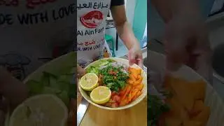 Sea Bream BBQ Fry with Fresh Vegetables Salad Yummy #trending #viral #mukbang #deliciousfood #yummy
