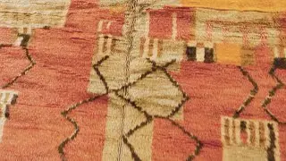 Vintage Moroccan Rug &ndash; Multi-Color Abstract Design BB8959