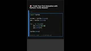 Code Your First Animation with Python's Turtle Module