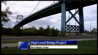 High level bridge under construction
