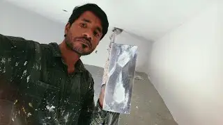 2nd Coat Wall Putty Golmaal Technique | Blade Se Perfect Smooth Finishing | Live Putty Work Tips 