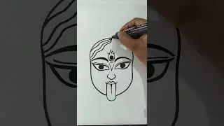 Maa Kali Drawing Easy #maa #kali #drawing #shorts #ytshorts