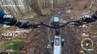 Wharncliffe woods muddy slippy downhill Amflow Dji