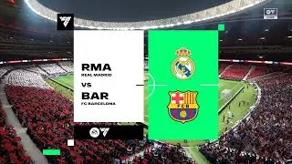 مباراة . كأس السوبر الإسباتي _ النهائي _ ريال مدريد و برشلونة _ المعلق فارس عوض / EA SPORTS FC 26