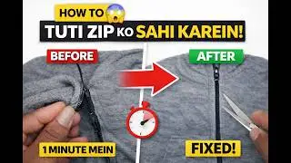 How to Fix a Broken Zipper 😲 | 1 Minute Jacket Zip Repair