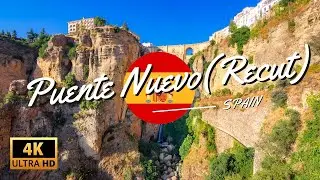 Majestic Puente Nuevo bridge at Andalucian Gem - Ronda in Spain | DJI Mini 4 Pro 4K Aerial