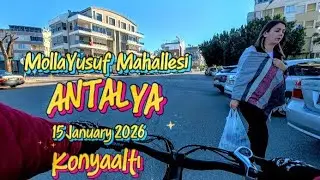 Antalya Konyaaltı Molla Yusuf Mahallesi Tour 15 Jan 2026 #antalya #mollayusuf #konyaaltı #travel