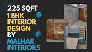 225 SQFT Converted to 1 BHK  I Mumbai I Malhar Interiors #interiordesign #malharinteriors #homedecor