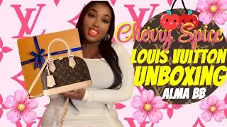 Louis vuitton Alma bb unboxing Cherry Spice