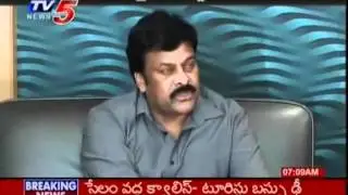 Telugu Political  News - Congress Leaders Meets Chiranjeevi On No Confidence Motion (TV5)