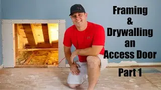Framing and Drywalling an Attic Access Door Part 1-Bedroom Renovation