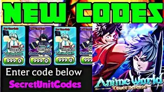 ALL *NEW* SECRET CODES FOR ANIME WORLD TOWER DEFENSE! ROBLOX ANIME WORLD TOWER DEFENSE CODES