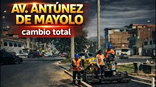 Así luce hoy la avenida Antúnez de Mayolo, obra casi terminada