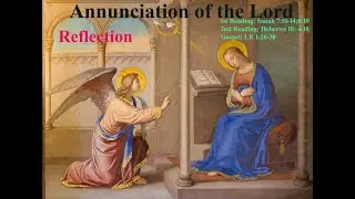 The annunciation of the Lord #gospelreflection #gospelreflections #annunciation @BibleCanonLaw