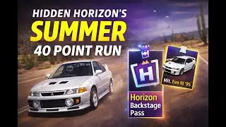FH5 Hidden Horizons 40 Point Run | Summer Wet Playlist Events