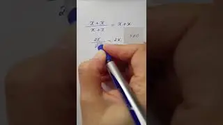 Can You Solve This? (x+x)/(x+x) = (x+x) 🤯#maths #easylearning #mathematics