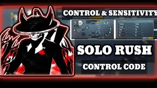 🛑SOLO RUSH CONTROL LAYOUT CODE AND SENSITIVITY CODE BGMI 5 FINGER CONTROL AND SENSITIVITY STAR RAJ