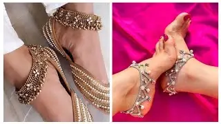 Stylish and modern woman ankle/pyal design ideas