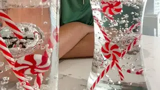DIY floating Christmas candle