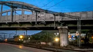 CIRCAR Exp crosses AUROVILLE Exp | Pallavaram | Indian Railways