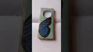 Diy phone cover ideas watercolor 🤳💙 #art #aesthetic #painting #pencil #phone #cover #ideas #shorts