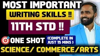 IMPORTANT WRITING SKILLS | 11th  STD ENGLISH | ONESHOT 🎯 |SCIENCE|COMMERCE|ARTS|PRADEEP GIRI