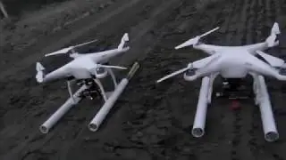 DRONES WITH FIREART (Starwars style) / Video CC by Smoare