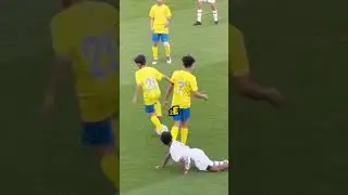 Cristiano Jr. sprawił, że ten tyran płakał na boisku! 😳😱 #ronaldo #shorts